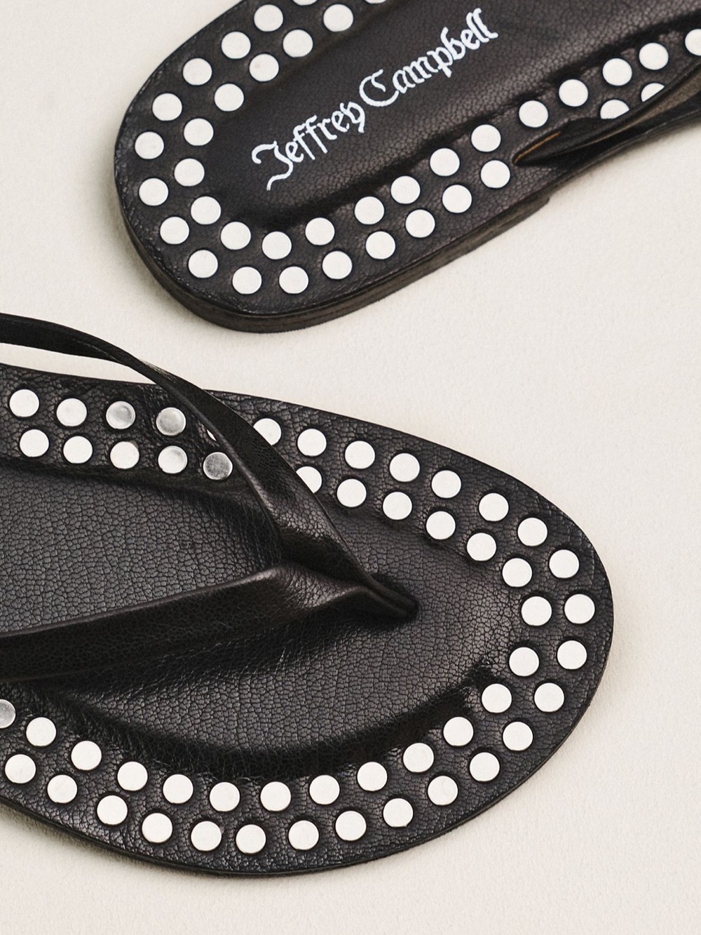Jeffrey Campbell Katrina Studded Flip-Flops- NIB - Picture 3 of 8